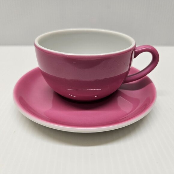 Dibbern Collection Pink Fuschia Espresso Cup and Saucer Set Schönwald Germany - Picture 3 of 5